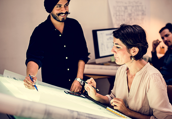 Creative workspace content writing